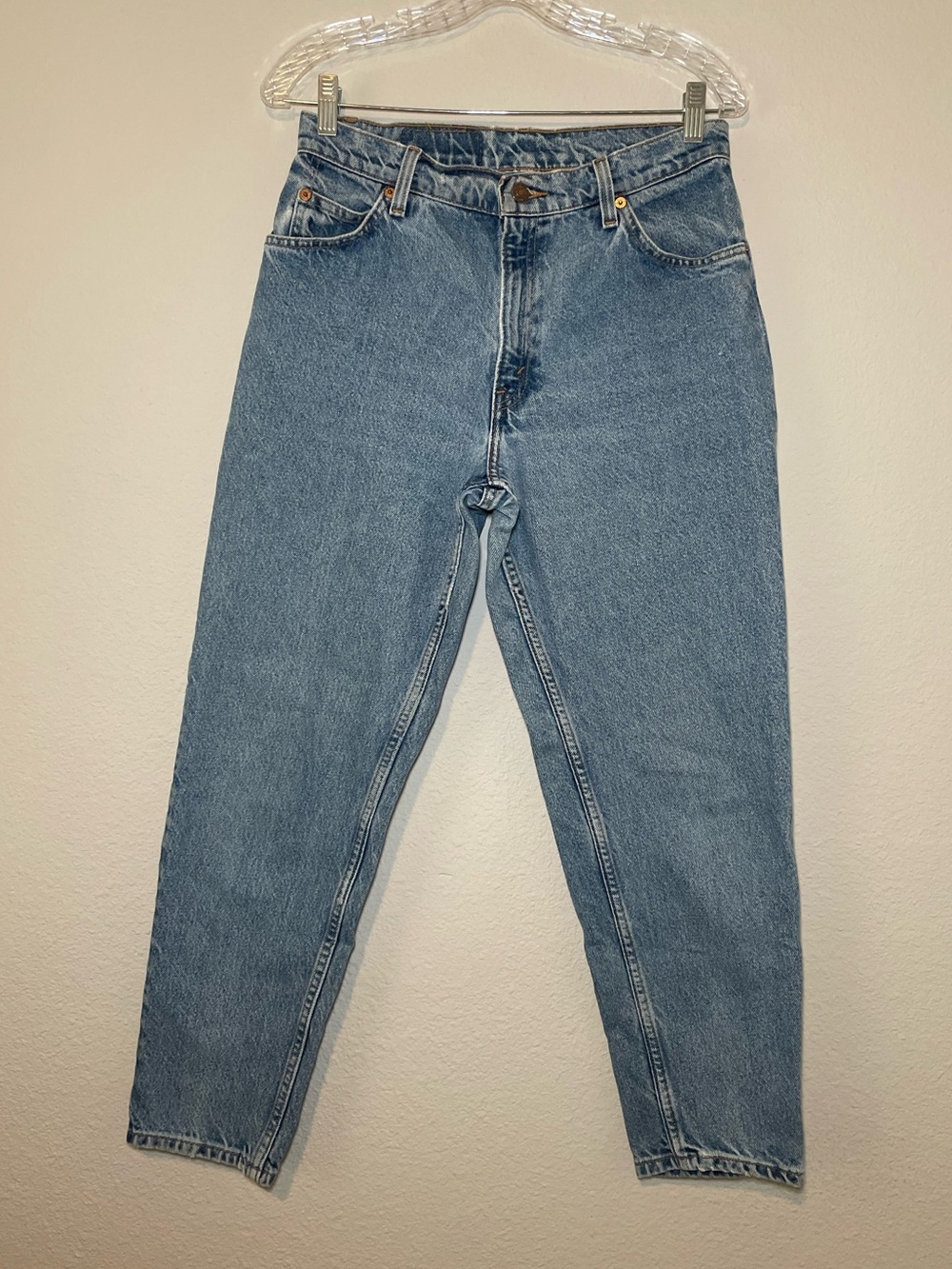 Vintage Orange Tab 950 Levis Jeans Relaxed Fit Tapered leg Sz 11 Short 90’s Jean